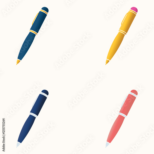 Four color pens photo