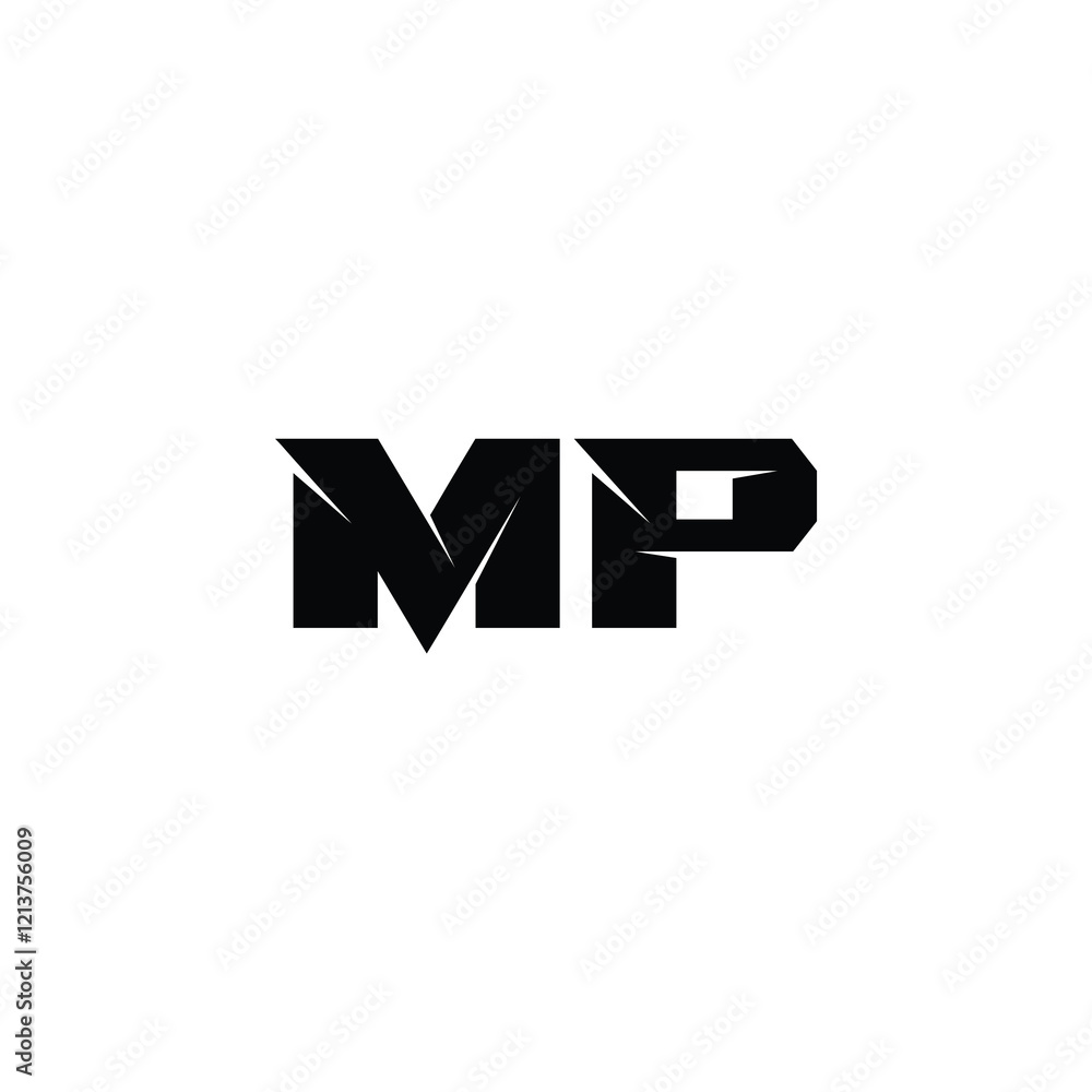MP monogram logo design letter text name symbol monochrome logotype alphabet character simple logo MP monogram logo design letter text name symbol monochrome logotype alphabet character simple logo