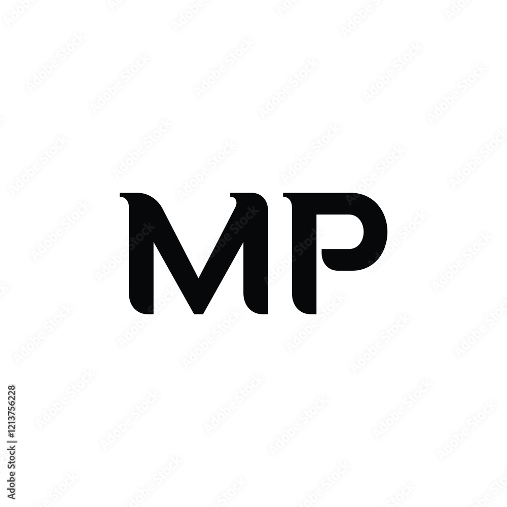 MP monogram logo design letter text name symbol monochrome logotype alphabet character simple logo MP monogram logo design letter text name symbol monochrome logotype alphabet character simple logo