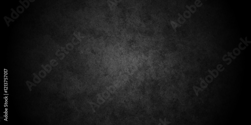 Abstract dark black grunge wall texture limestone subtle veins empty rock aged closeup rustic urban studio retro concrete rough vintage backdrop background.