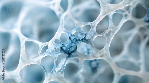 Captivating Abstract Cellular Patterns in Vibrant Blue Hues