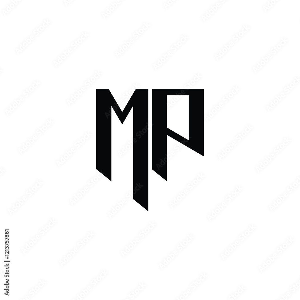 MP monogram logo design letter text name symbol monochrome logotype alphabet character simple logo MP monogram logo design letter text name symbol monochrome logotype alphabet character simple logo