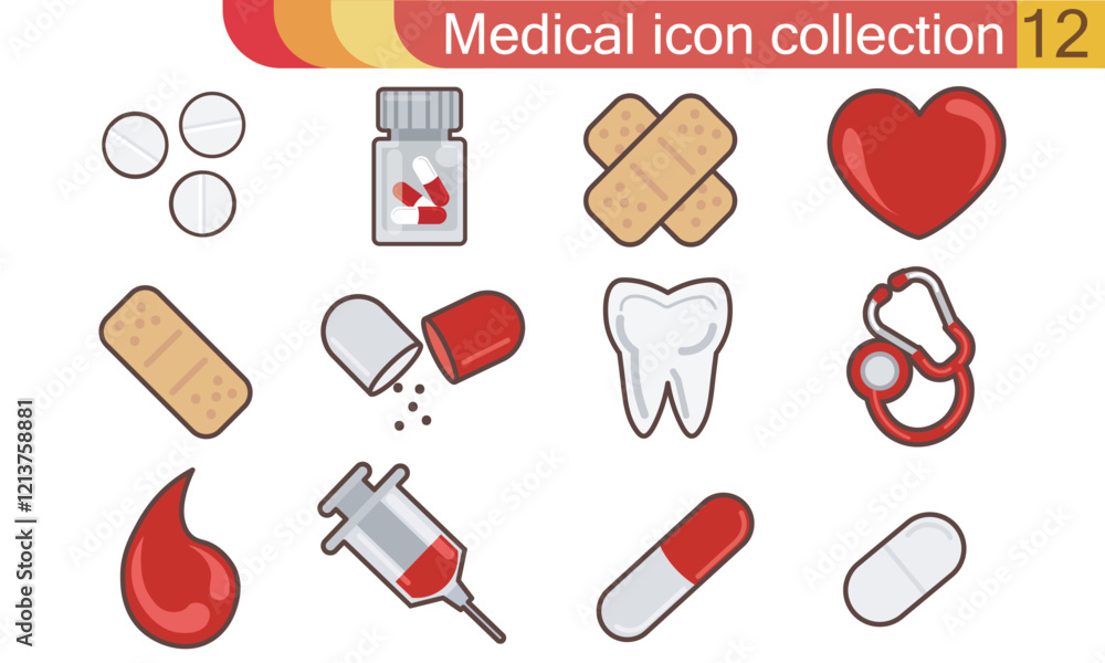 Medical icon set. 12 hospital vector signs. Medicine design. Web ambulance infographics icons. Illustrator vector design. Medical icon set. 12 hospital vector signs. Medicine design. Web ambulance infographics icons. Illustrator vector design.