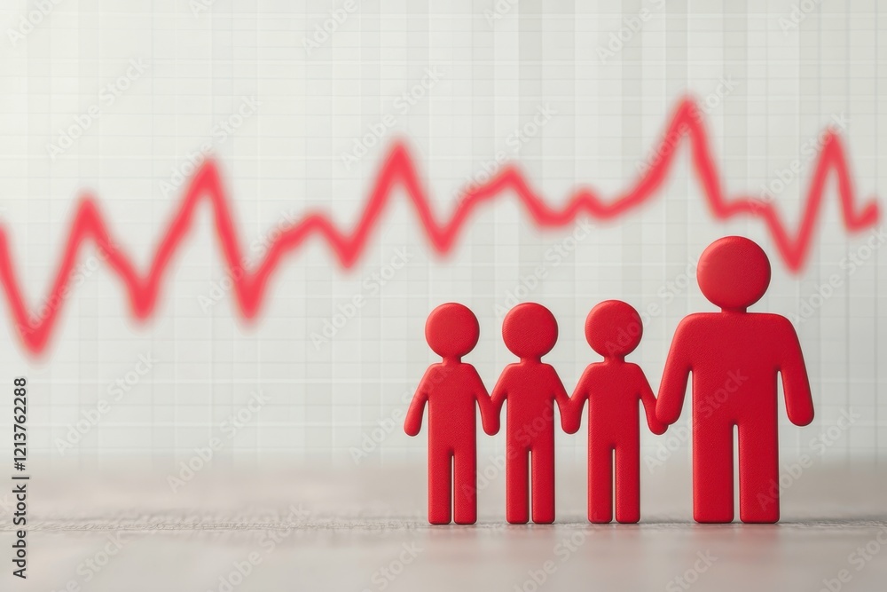 Increasing family growth trends urban environment infographic economic indicators business context Increasing family growth trends urban environment infographic economic indicators business context