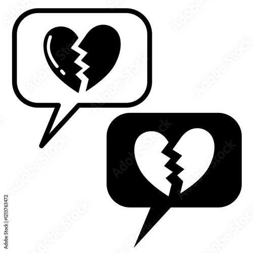 heartbreak bubbles icon