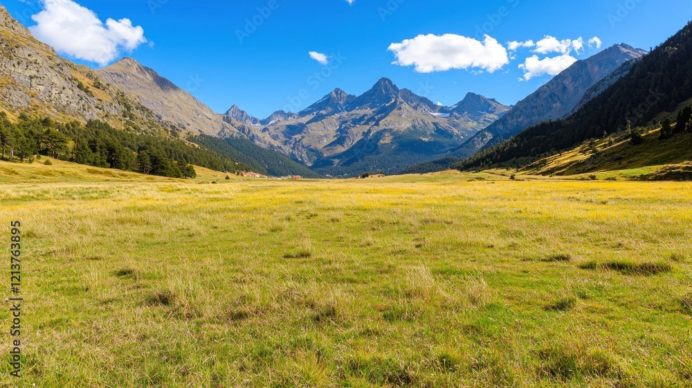 Fototapeta premium Mountain Meadow Landscape