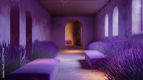 The lockable room lavender benches