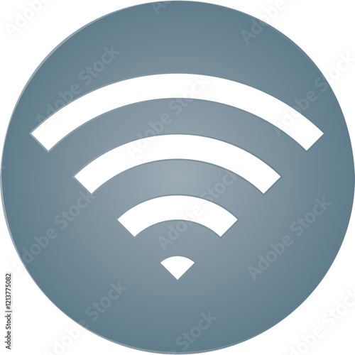 Simple vector icon wi fi