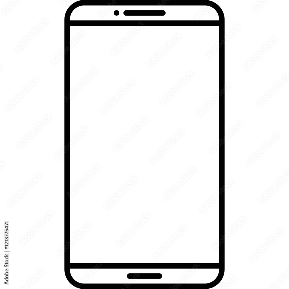 Simple vector icon mobile phone Simple vector icon mobile phone