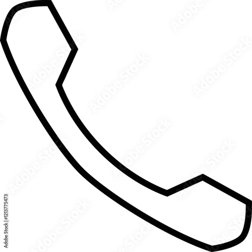 Simple vector icon telephone receiver