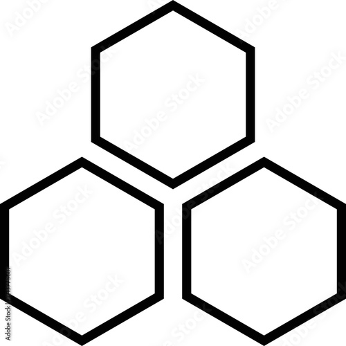 Simple vector icon honeycomb
