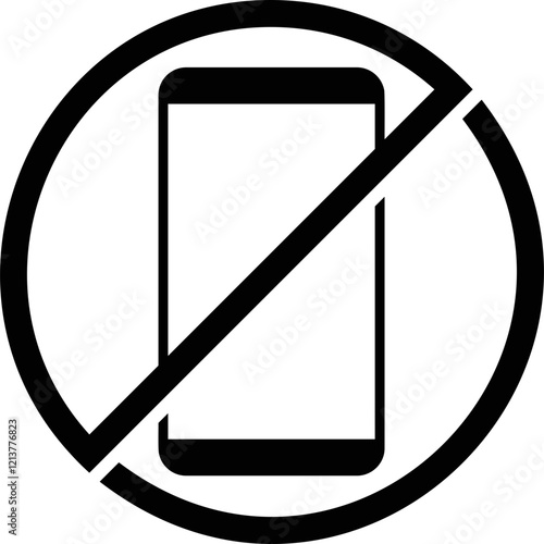Simple vector icon prohibited