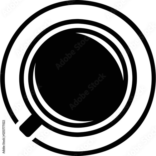 Simple vector icon coffee cup