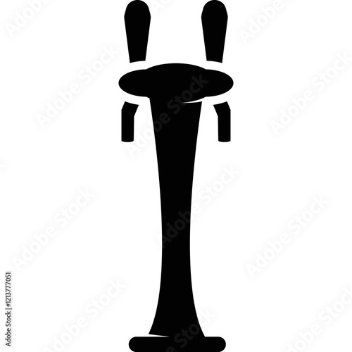 Simple vector icon beer tap