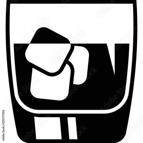 Simple vector icon whiskey