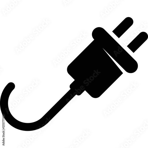 Simple vector icon plug
