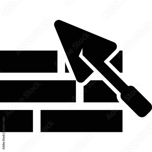 Simple vector icon building house
