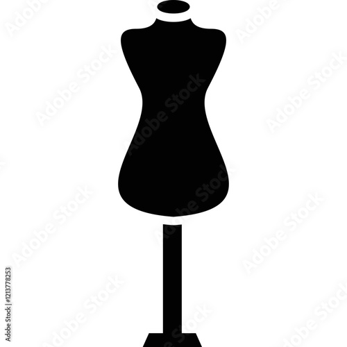 Simple vector icon mannequin
