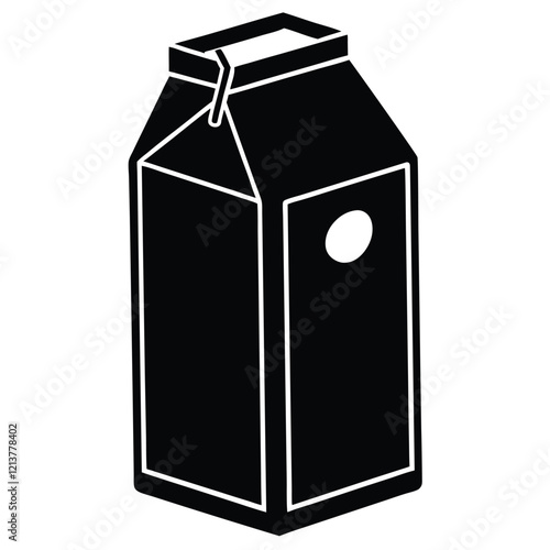 milk carton silhouette Illustration Artwork