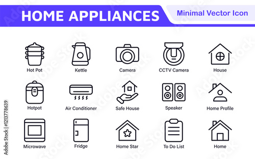 Home Icon Set. A cozy and inviting collection of icons that embody comfort and lifestyle, perfect for enhancing real estate apps, home improvement projects, and websites.