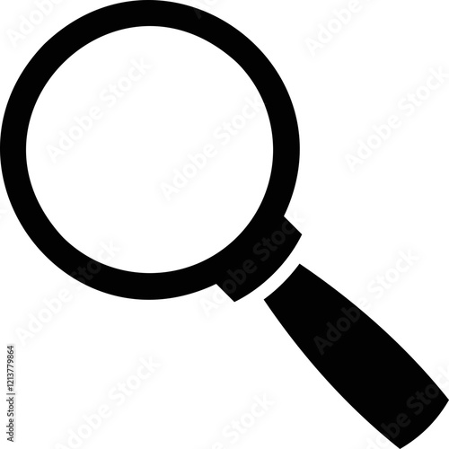 Simple vector icon magnifier