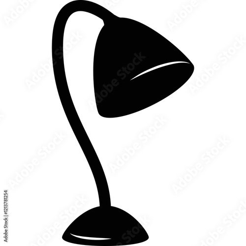 Simple vector icon table lamp

