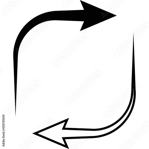 Simple vector icon arrow
