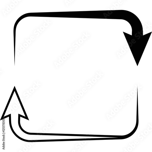 Simple vector icon arrow