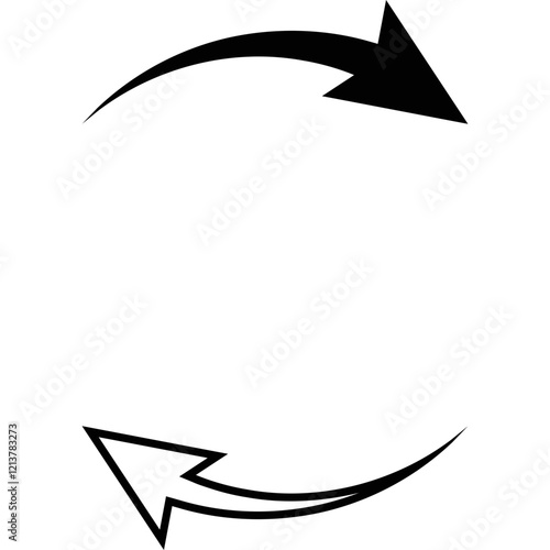 Simple vector icon arrow