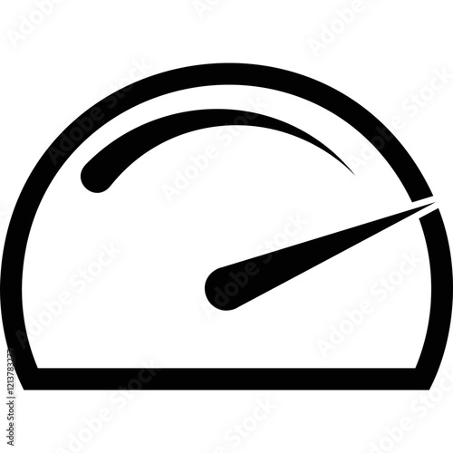 Simple vector icon speedometer
