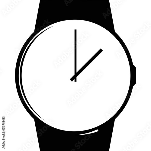 Simple vector icon clock
