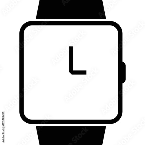 Simple vector icon clock