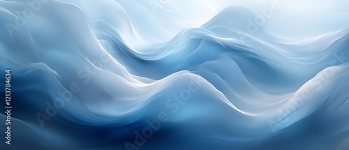 Wallpaper Mural Abstract blue wavy fabric background. Torontodigital.ca