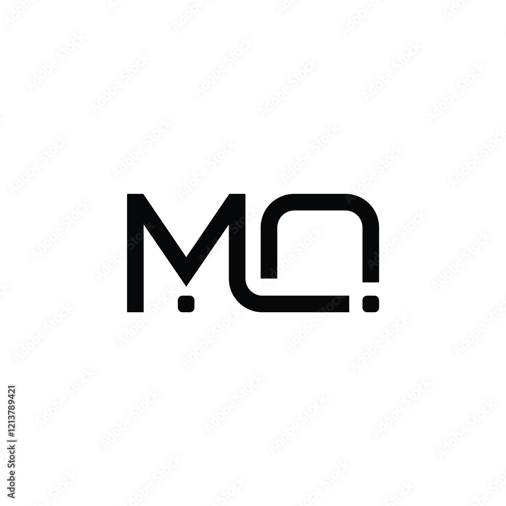 MQ monogram logo design letter text name symbol monochrome logotype alphabet character simple logo MQ monogram logo design letter text name symbol monochrome logotype alphabet character simple logo