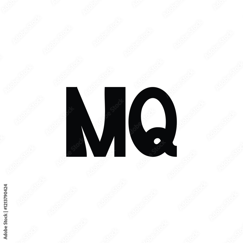 MQ monogram logo design letter text name symbol monochrome logotype alphabet character simple logo MQ monogram logo design letter text name symbol monochrome logotype alphabet character simple logo