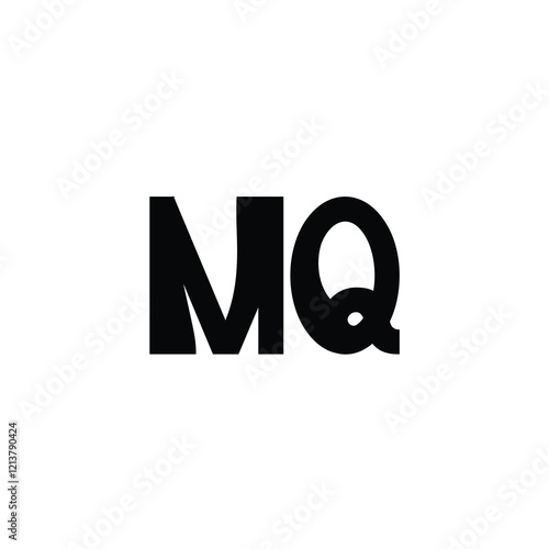 Free Download MQ monogram logo design letter text name symbol monochrome logotype alphabet character simple logo - GFXLoad