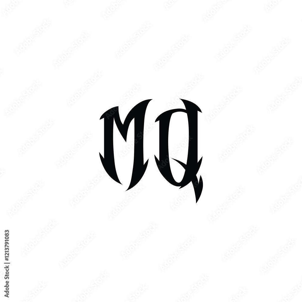 MQ monogram logo design letter text name symbol monochrome logotype alphabet character simple logo MQ monogram logo design letter text name symbol monochrome logotype alphabet character simple logo
