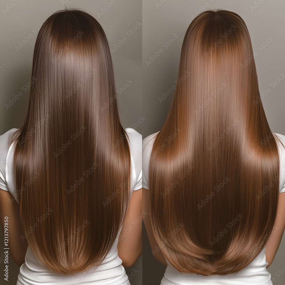 back of a woman with long hair back of a woman with long hair
