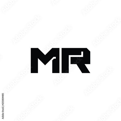 Free Download MR monogram logo design letter text name symbol monochrome logotype alphabet character simple logo - GFXLoad