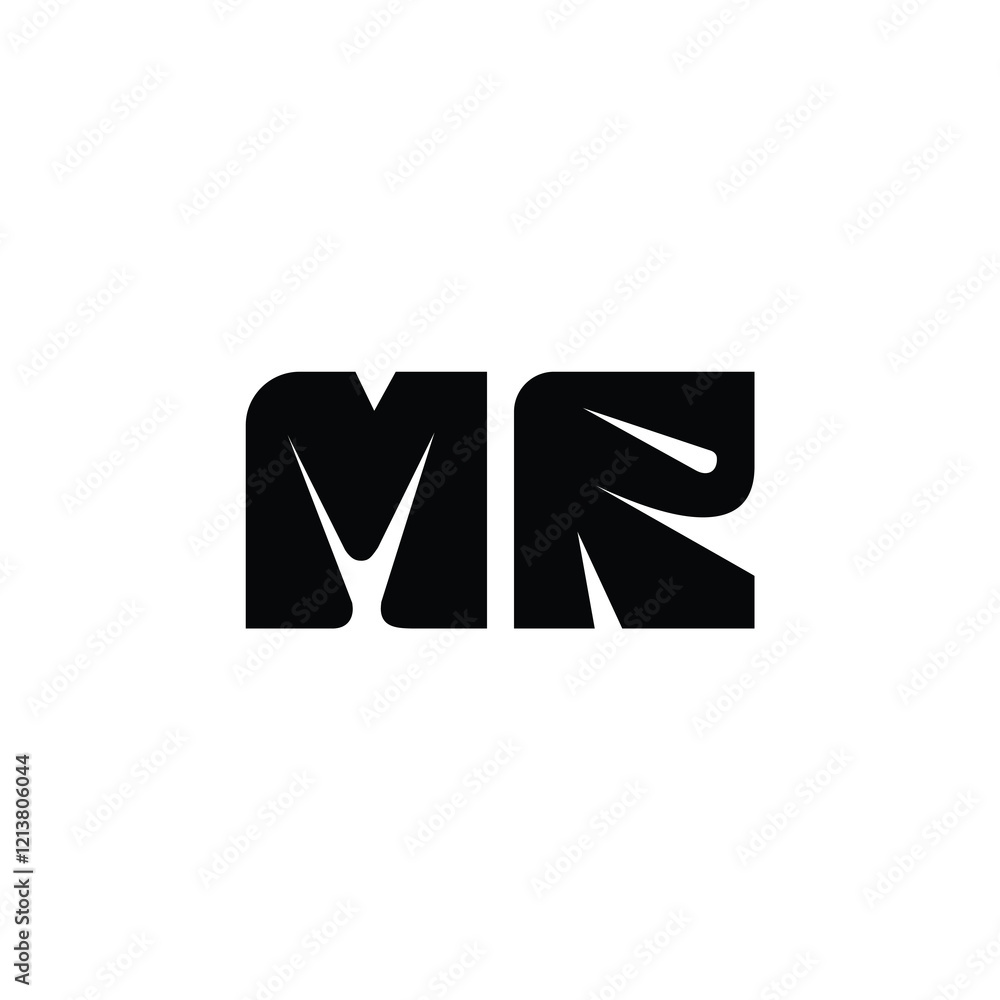 MR monogram logo design letter text name symbol monochrome logotype alphabet character simple logo MR monogram logo design letter text name symbol monochrome logotype alphabet character simple logo