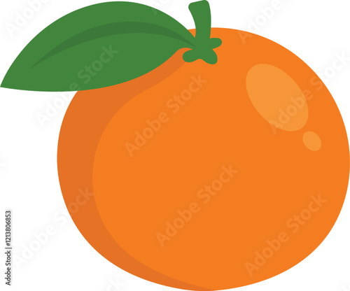 Mandarin Orange Fruit Cartoon Illustration