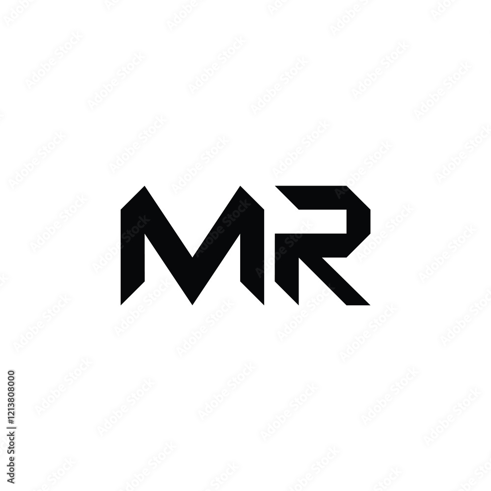 MR monogram logo design letter text name symbol monochrome logotype alphabet character simple logo MR monogram logo design letter text name symbol monochrome logotype alphabet character simple logo
