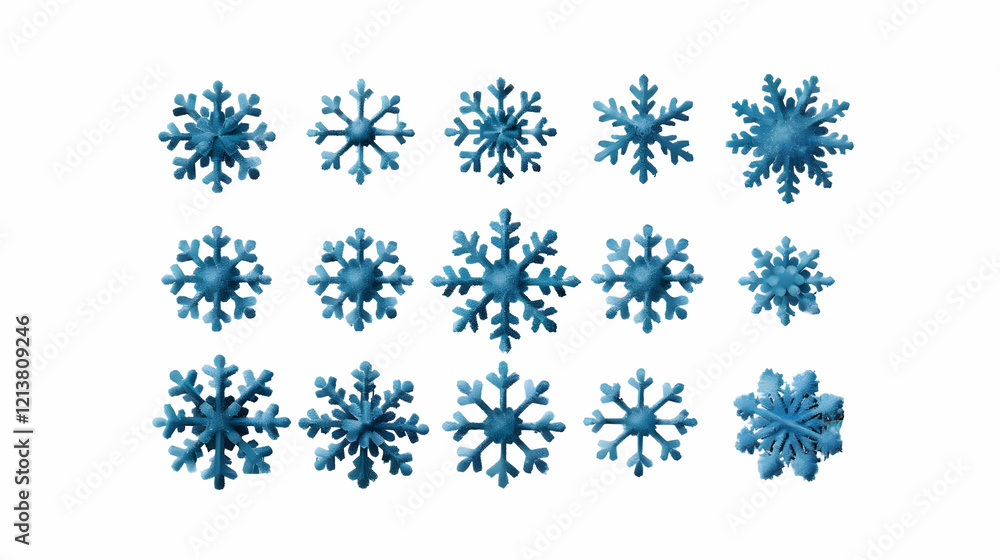 snowflake set transparent background,generative ai snowflake set transparent background,generative ai
