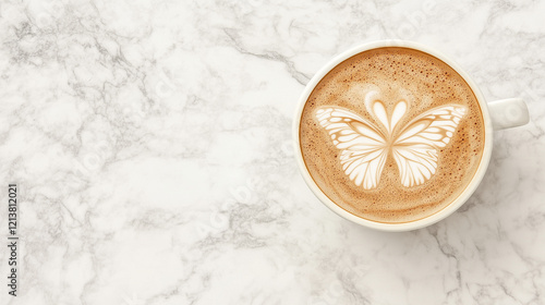 Butterfly Latte Art: A deli...
