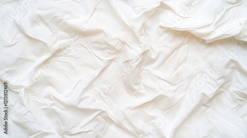 Creamy Wrinkled Fabric Text...