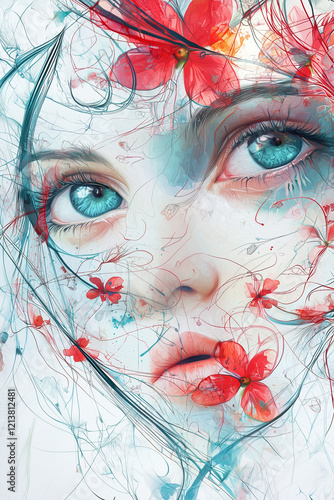 person with babydoll makeup, showcasing large eyes, rosy cheeks