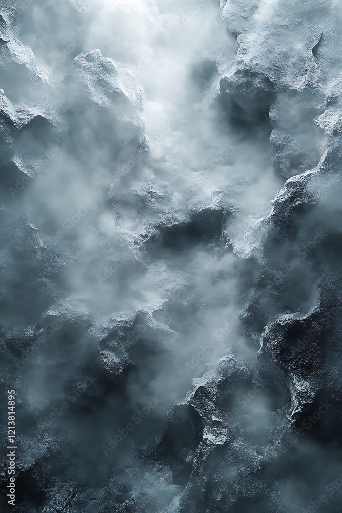 Abstract icy texture with mist and light. Abstract icy texture with mist and light.