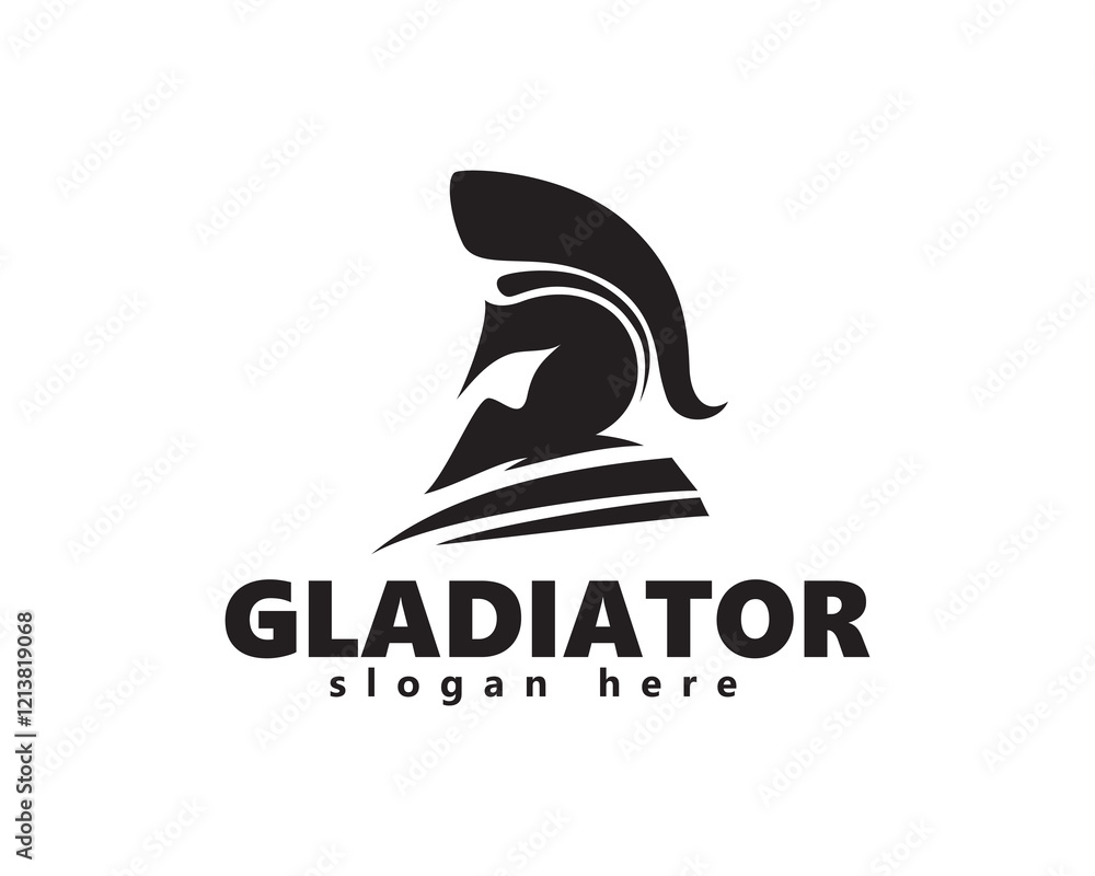 creative people wearing sparta helmet mascot logo design creative people wearing sparta helmet mascot logo design