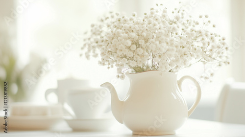 White Baby's Breath in Teap...