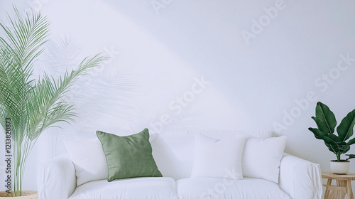 Serene Living Room: A minim...